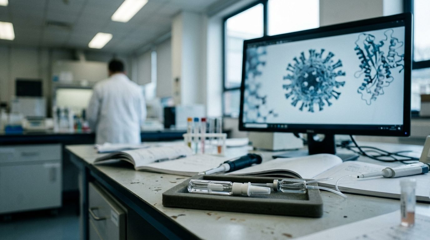 Illustrative image for the story: An AI Helped Design This Coronavirus Vaccine. It Just Passed Its First Human Test