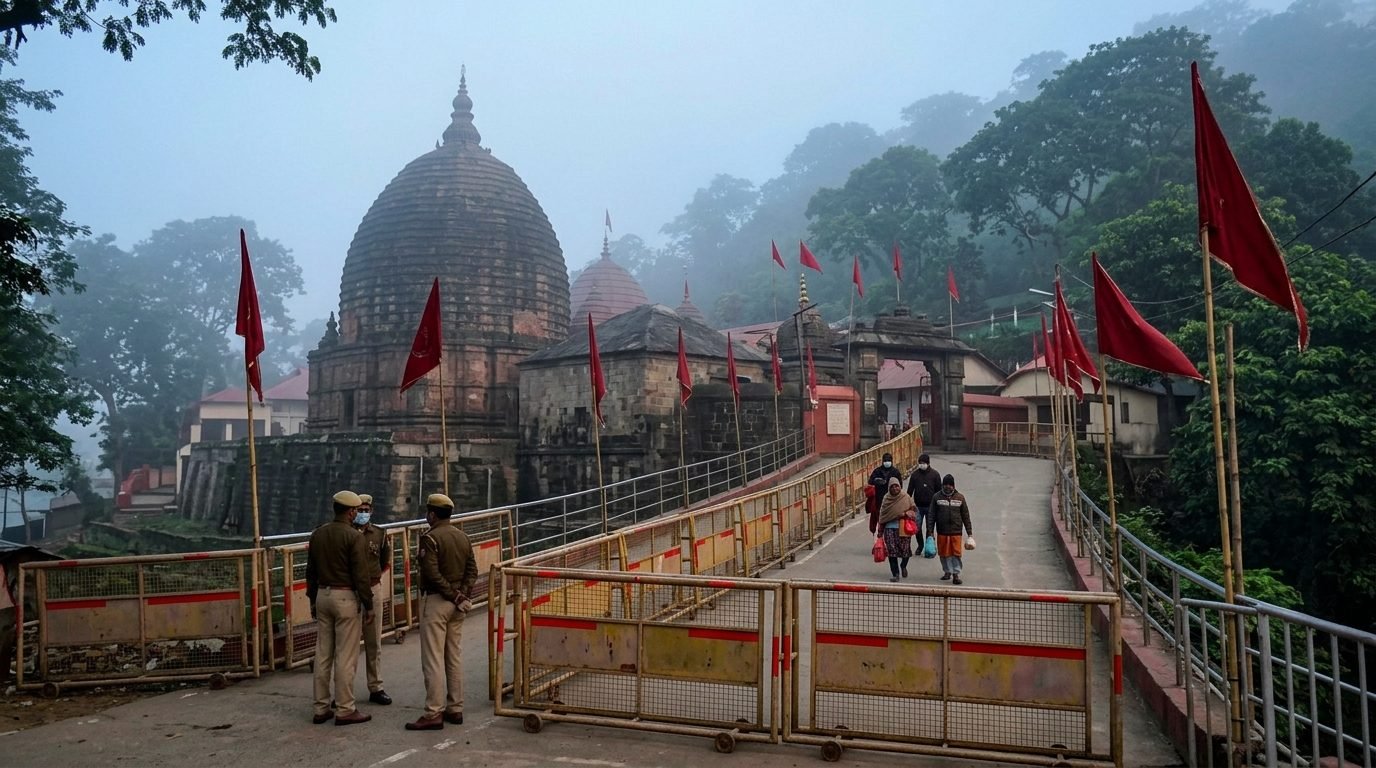 Illustrative image for the story: Kamakhya gears up for Ambubachi Mela 2026 with new entry route and tighter security
