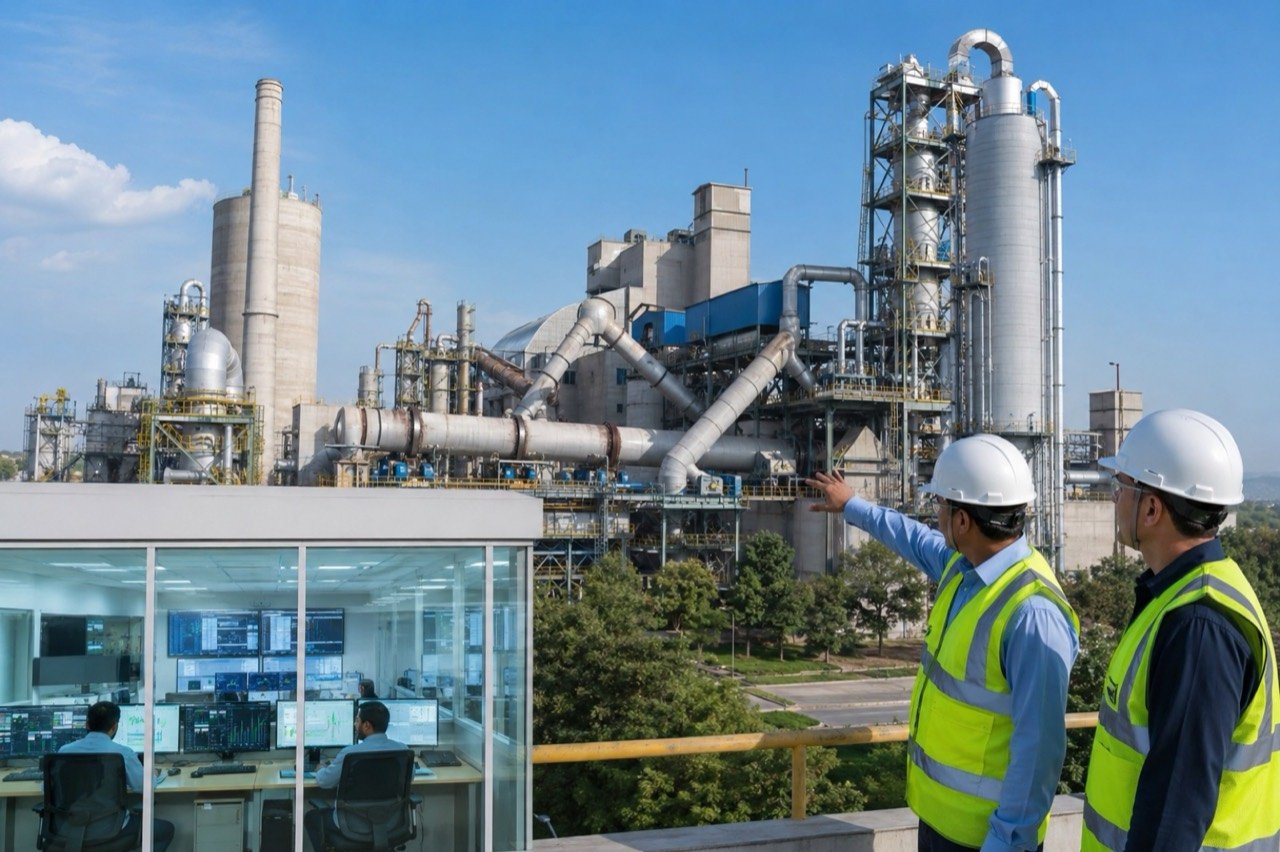 Cement plant in Kutch, Gujarat, where Ambuja Cements and Leilac plan a commercial-scale low-carbon production project