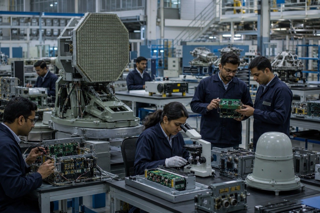Bharat Electronics Limited defence electronics manufacturing facility producing radars and communication systems