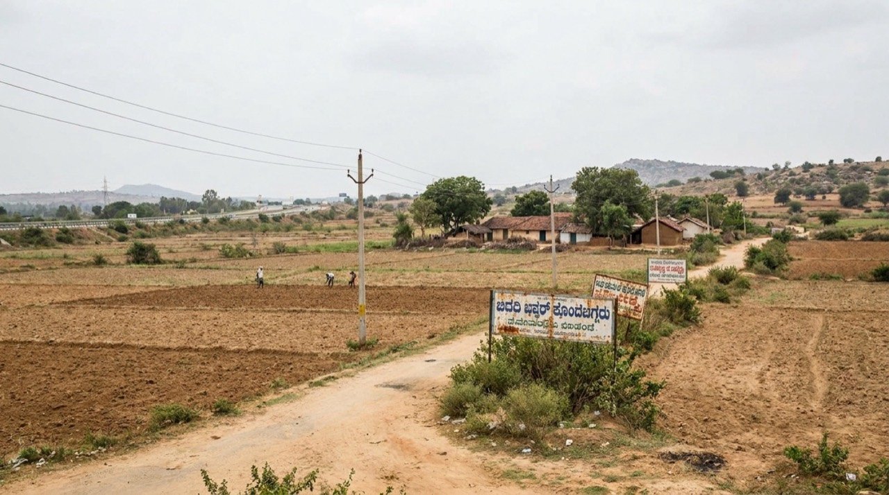 Farmland near Bidadi at the centre of the Greater Bengaluru Integrated Township debate in Karnataka
