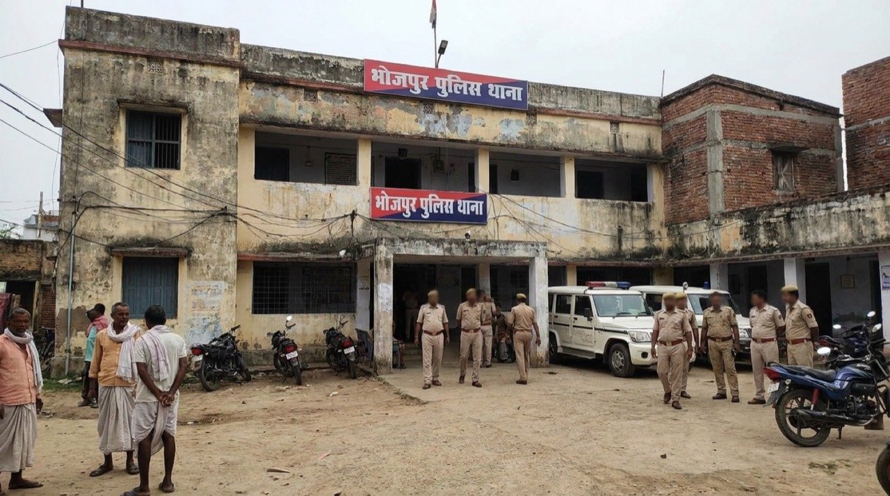 Bhojpur district police station in Bihar where an FIR was registered over the Bharat Tiwari encounter death