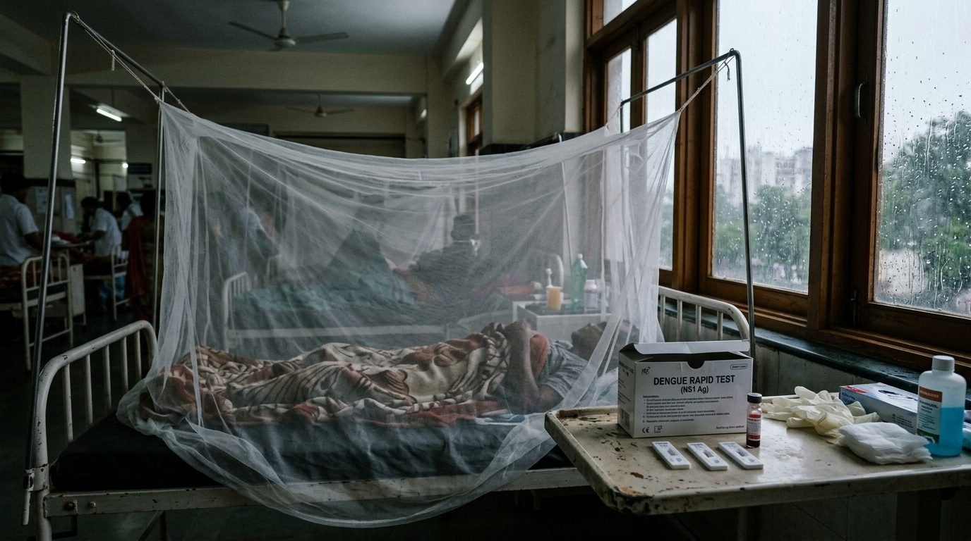 Illustrative image for the story: Dengue Loosens Its Grip on the Monsoon as India Reports Early Cases