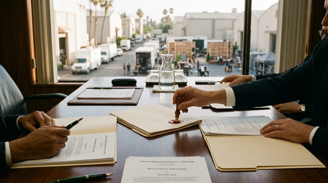 Illustrative image for the story: Directors Guild seals four-year studio pact under Christopher Nolan, cementing Hollywood's labour calm