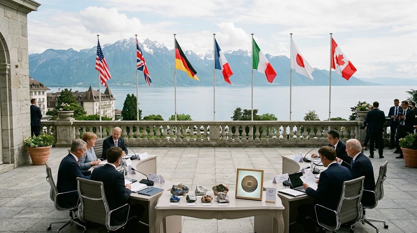 Illustrative image for the story: Modi Joins G7 Leaders in Evian as Critical Minerals and AI Top Agenda