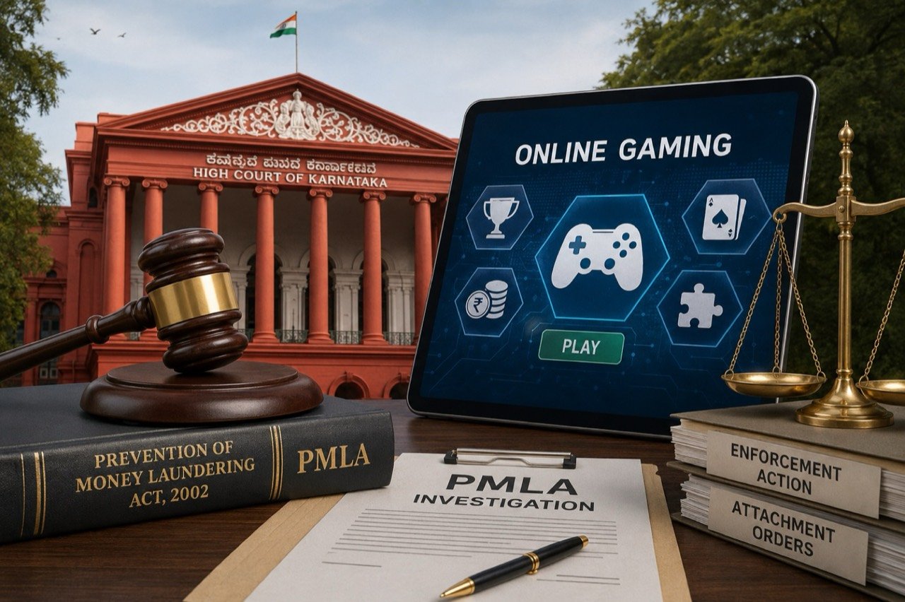 The Karnataka High Court building in Bengaluru, hearing the Gameskraft PMLA arrest dispute