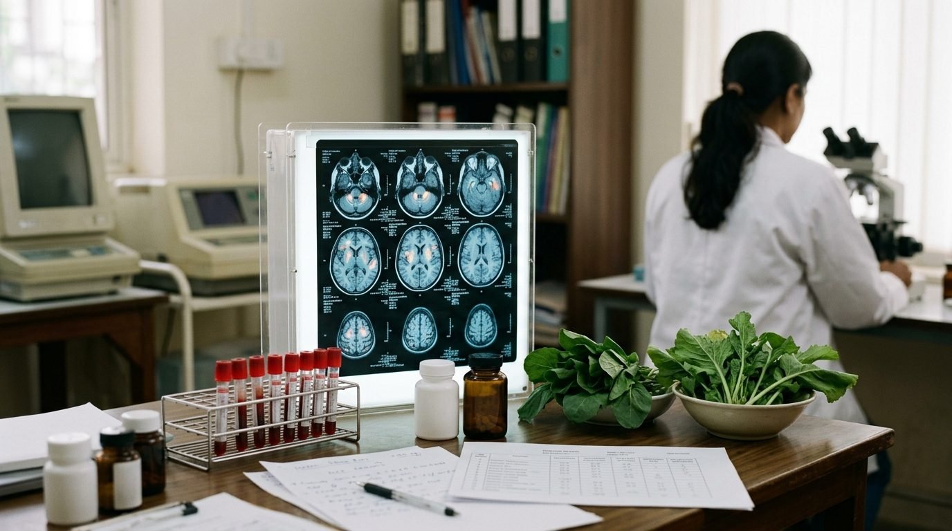 Illustrative image for the story: Indian Study Links Everyday Vitamin Gaps to Higher Dementia Risk