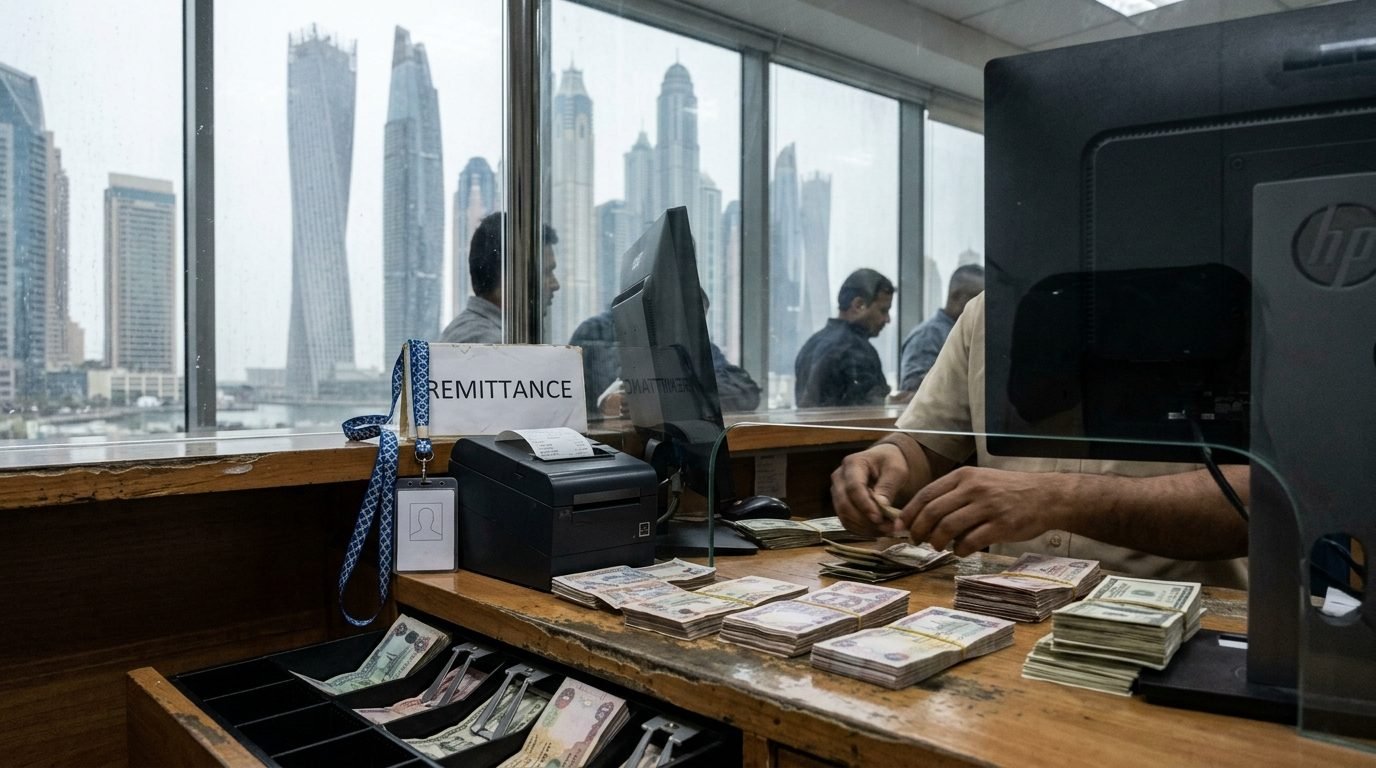 Illustrative image for the story: West Asia Conflict Puts India's 50 Billion Dollar Gulf Remittance Lifeline At Risk