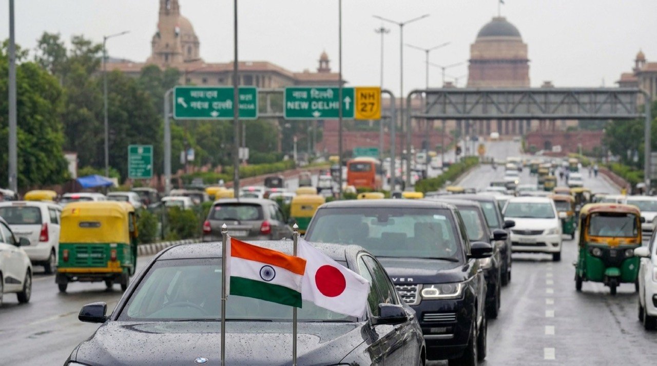 India and Japan flags ahead of the Modi-Takaichi summit reportedly moving from Guwahati to New Delhi