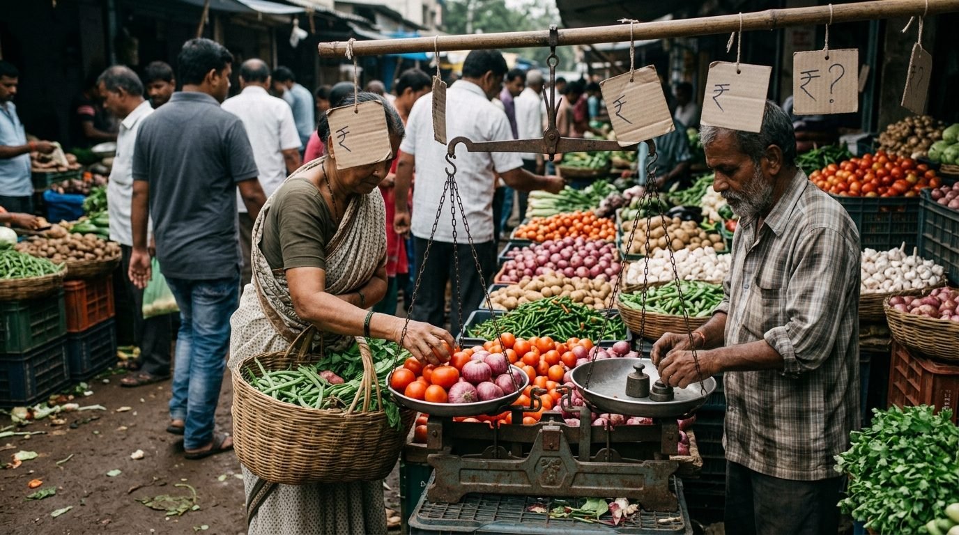 Illustrative image for the story: Retail inflation climbs to 3.93% in May as food prices firm up