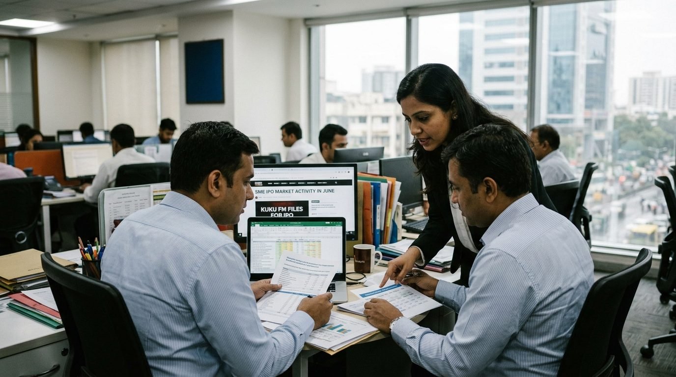 Illustrative image for the story: India's IPO Machine Keeps Humming With SME Listings and a Kuku FM Filing