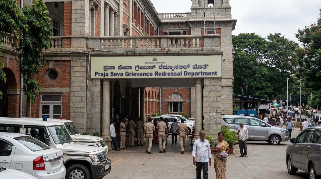 Karnataka government secretariat building representing the new Praja Seva grievance redressal department approved by the cabinet