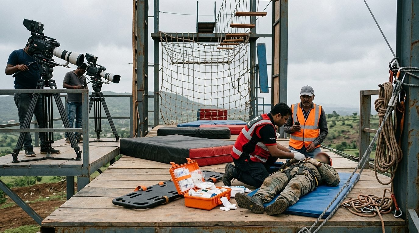 Khatron Ke Khiladi 15: Harsh Gujral Injury Video Sparks Concern After a Stunt