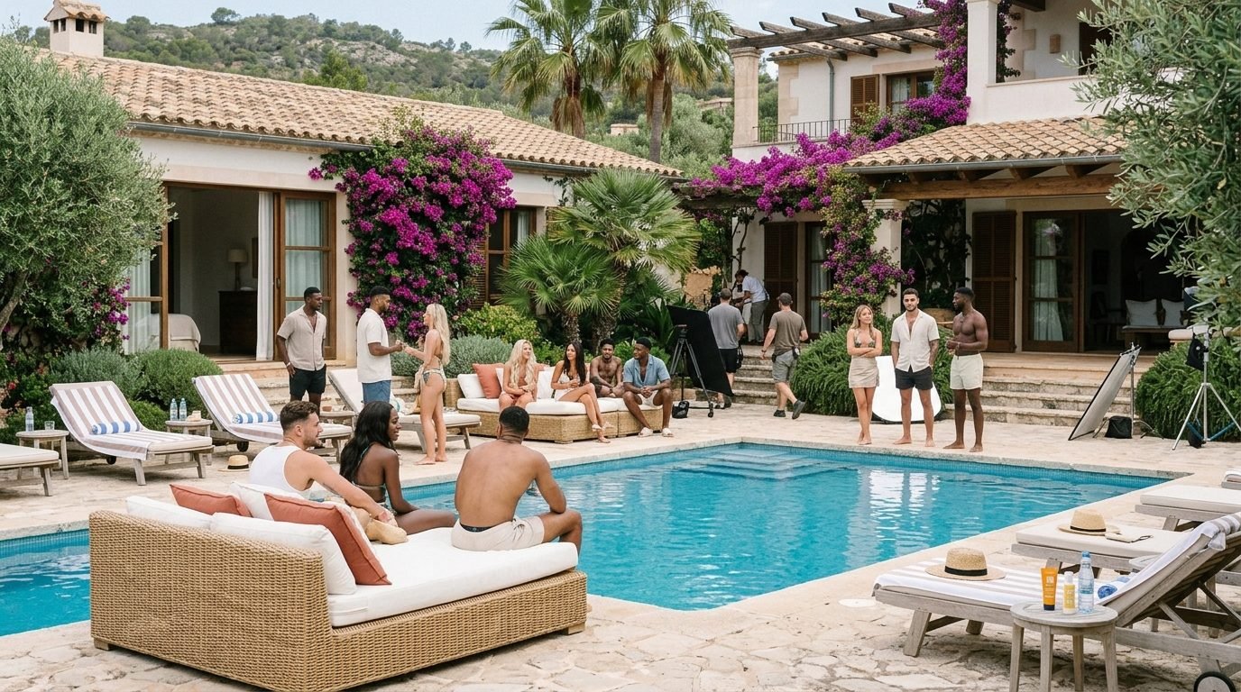 Illustrative image for the story: Sun, Sea and Strategy: Love Island UK Returns for Season 13 With Twelve New Islanders and Maya Jama Back at the Helm