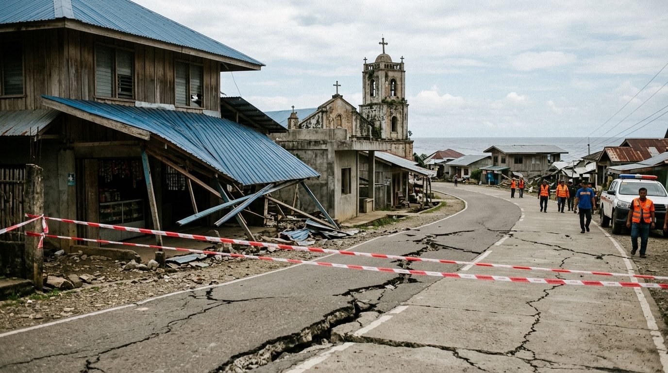 Illustrative image for the story: Powerful Magnitude 7.8 Quake Strikes Southern Philippines, Dozens Killed