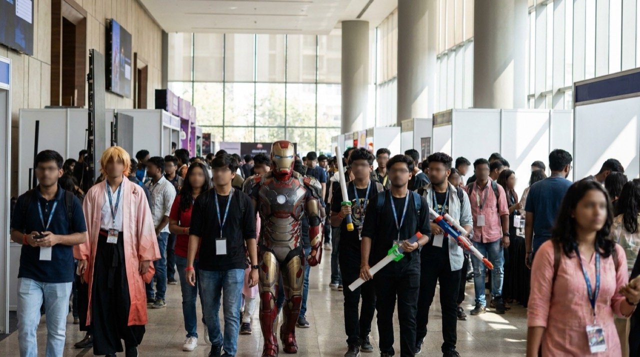 Cosplayers and gaming fans gathered at Mumbai's C.O.R.E pop-culture festival at the Jio World Convention Centre