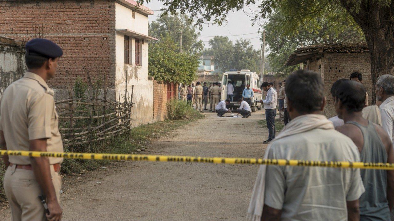 Police investigation in Gopalganj, Bihar, after an axe attack injured the brother of actor Pankaj Tripathi in a land dispute