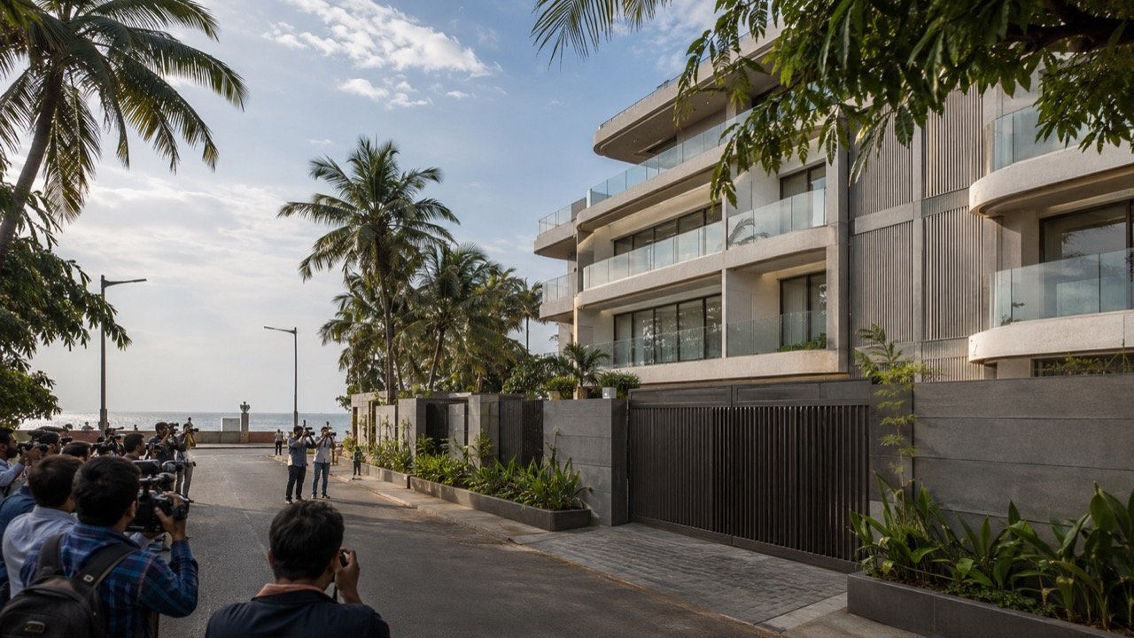 Salman Khan's Bandra neighbourhood, Mumbai, where a new six-storey seaside home has been approved