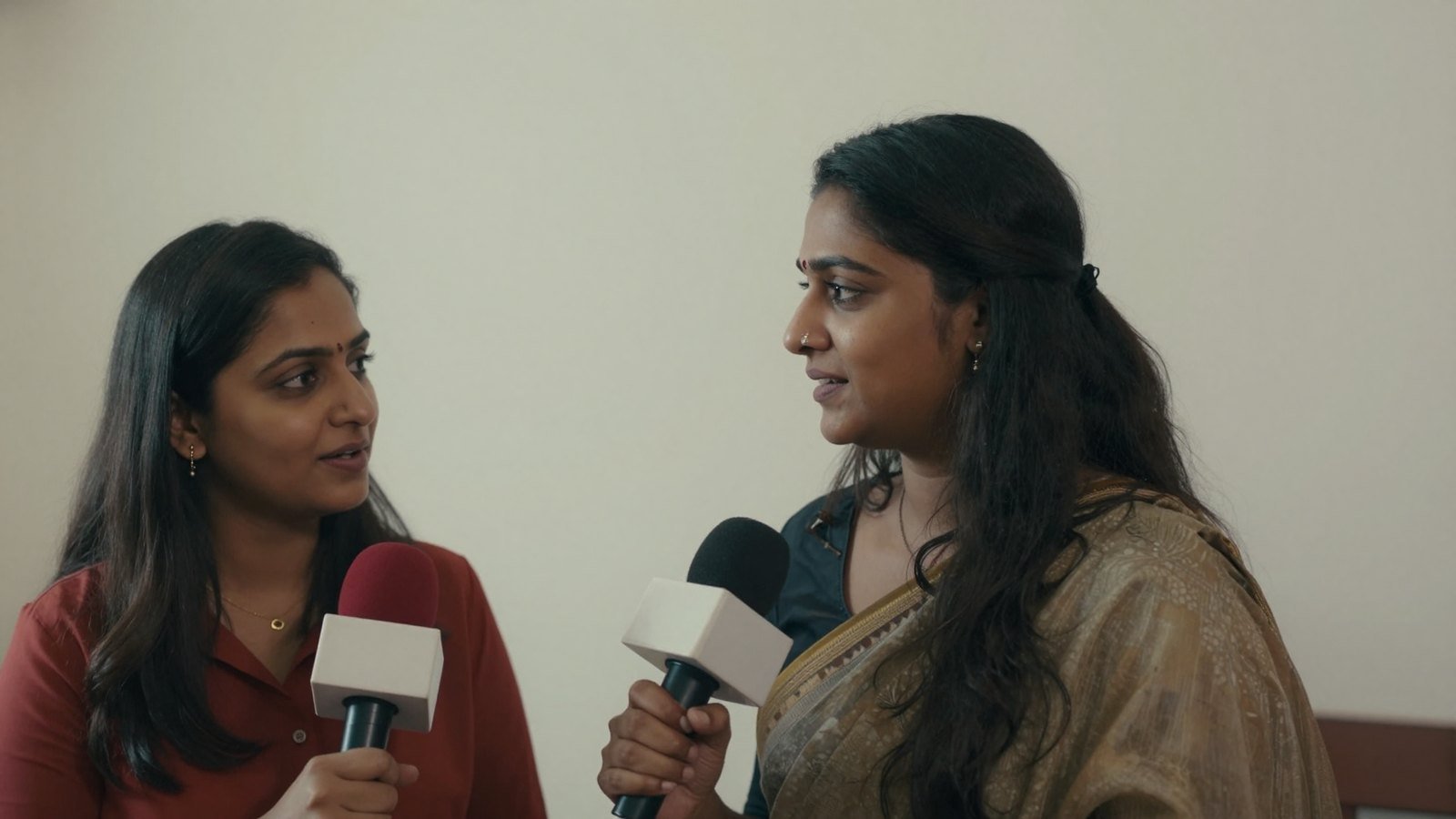 Editorial illustration: dual-celebrity media image showing Sonakshi Sinha and Dia Mirza making separate calls for dialogue, accountability and restraint.