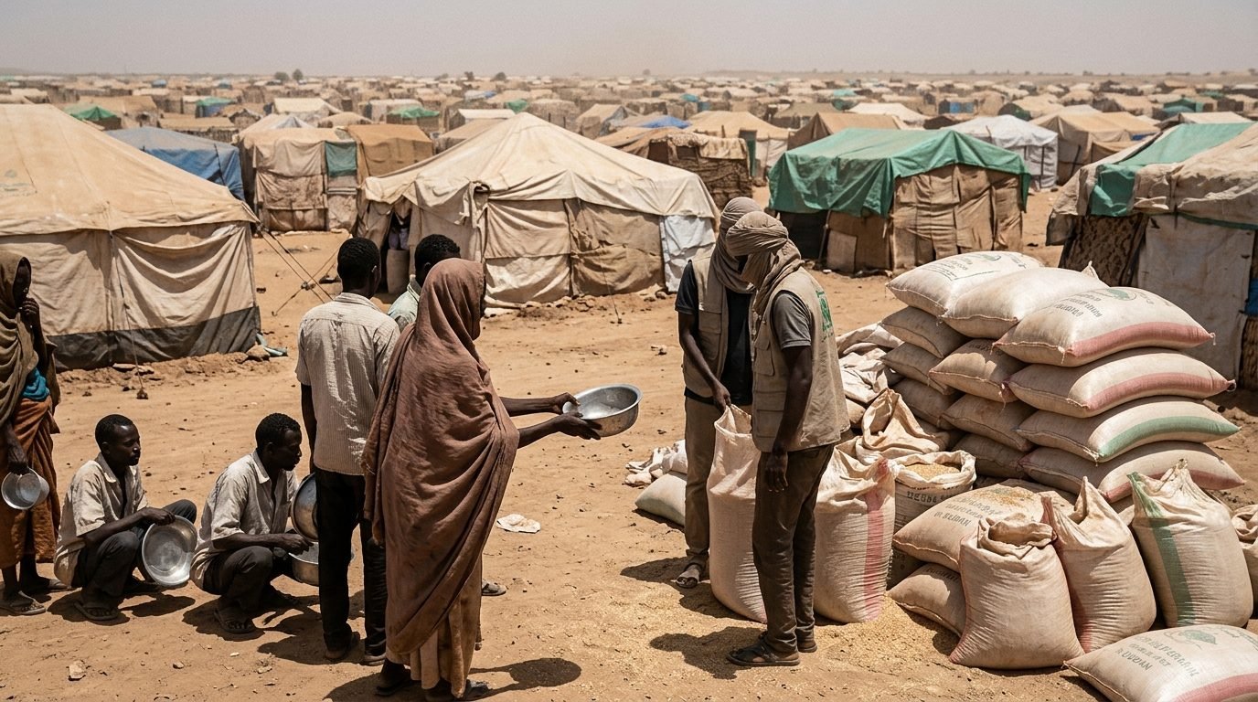 Illustrative image for the story: Famine Tightens Its Grip on Sudan as War Enters Its Fourth Year