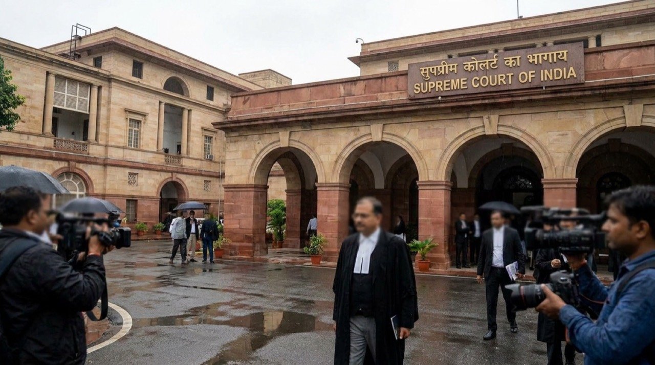 Supreme Court of India building where the Chhattisgarh land compensation ruling was delivered