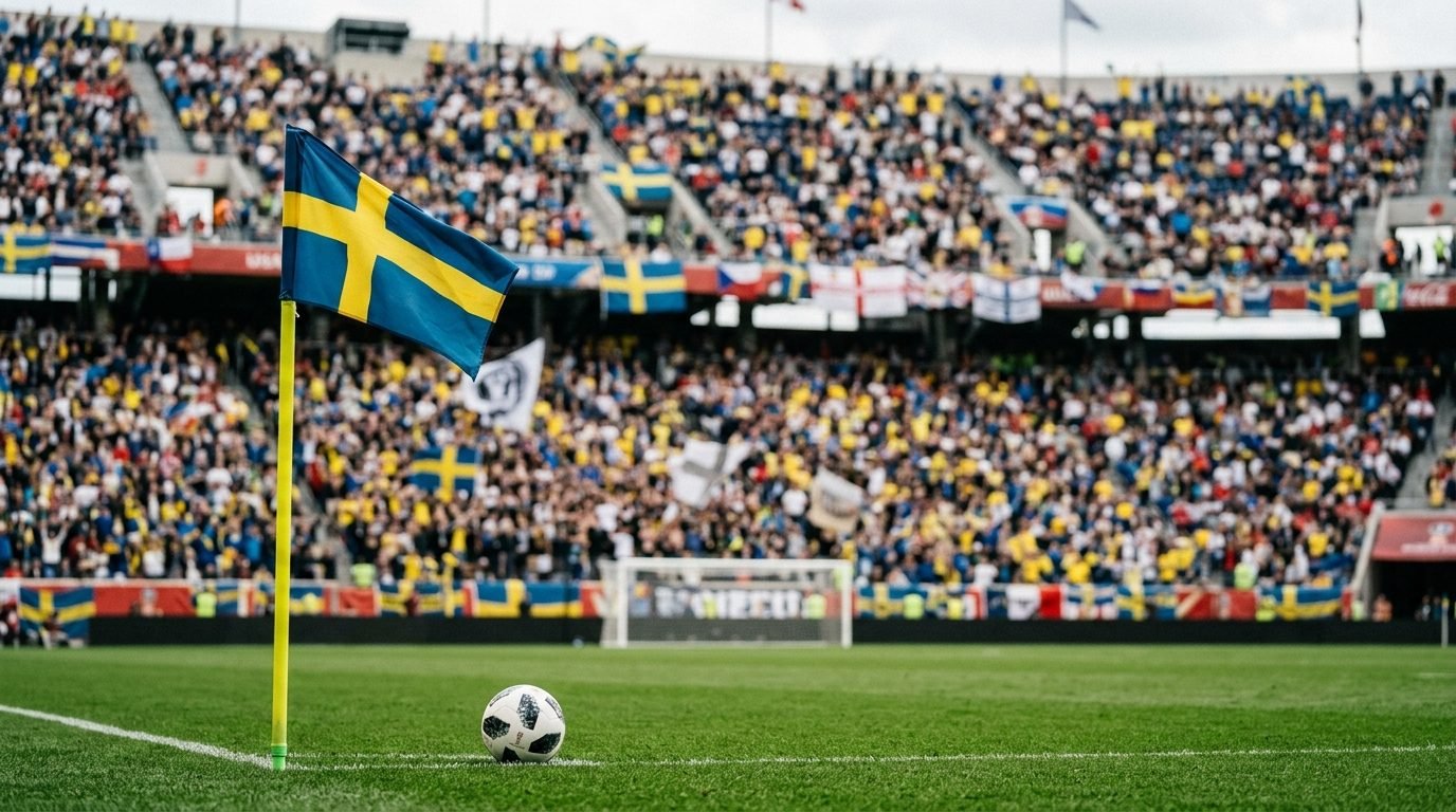 Illustrative image for the story: Sweden announce themselves with five-goal demolition of Tunisia