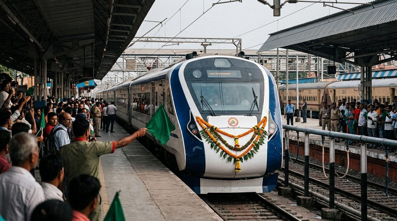 Illustrative image for the story: Railways To Flag Off Five New Vande Bharat Trains As Fleet Crosses 160 Services