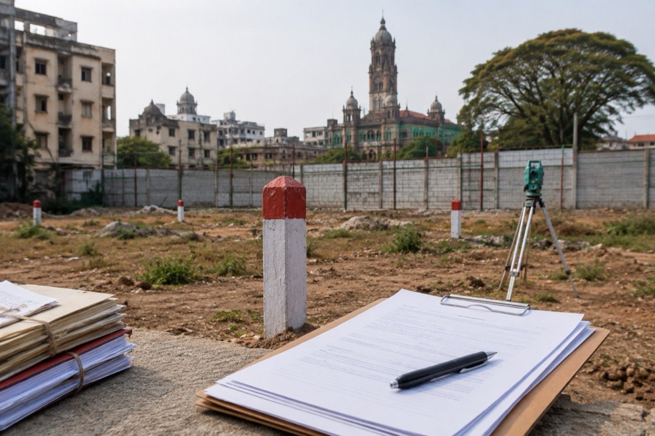 Disputed public plot in Tandalja, Vadodara at the centre of a land allotment case involving TMC MP Yusuf Pathan